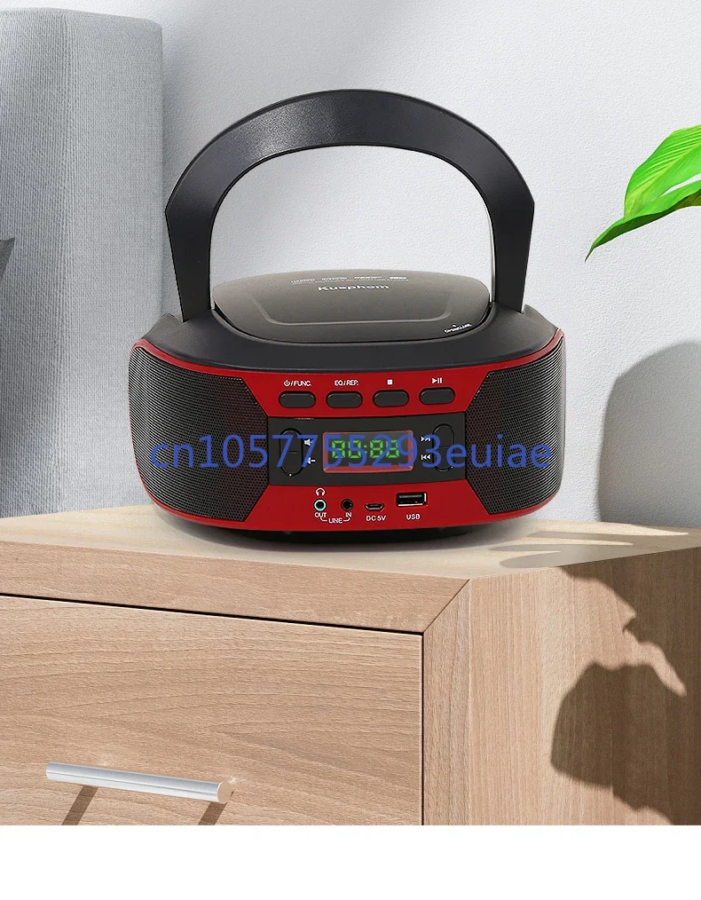 New Portable Bluetooth CD MP3 Player FM Radio AUX Function U Disk English Disc Learning Machine