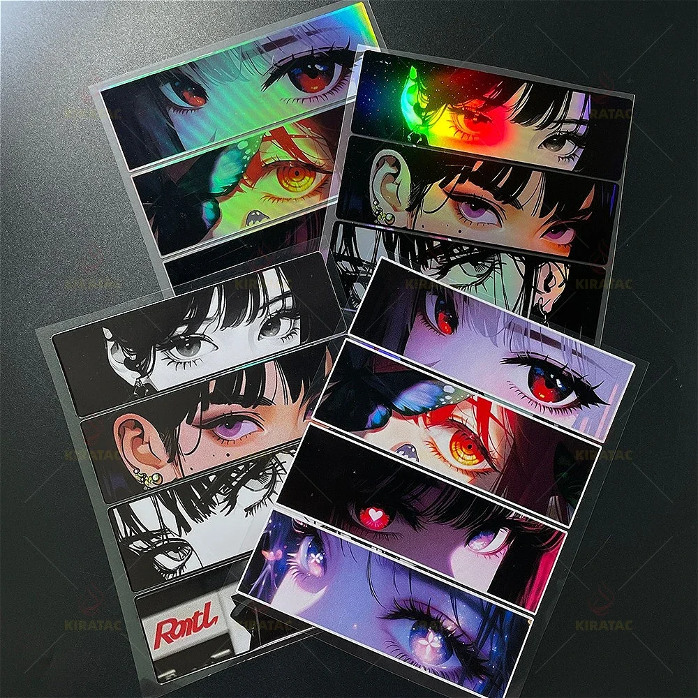 Anime JDM Motorcycle Stickers, Waterproof Durable Vinyl Decals for Tank Door Body Scooter Helmet Storage Box Car Decor