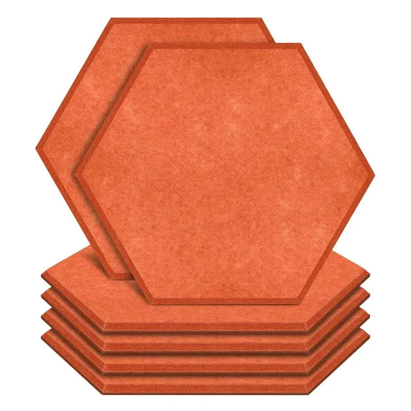 Painéis Acústicos Hexagonais A7THK-36, Painéis de Isolamento Sonoro com Bordas Chanfradas para Estúdio de Gravação, Escritório e Casa