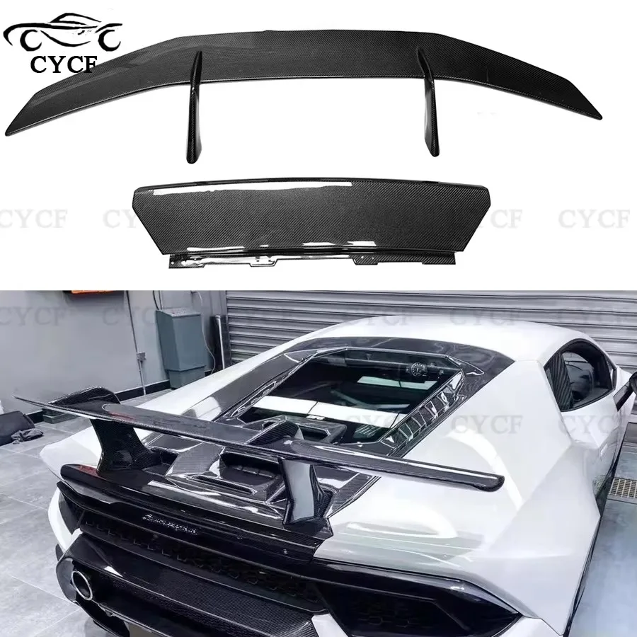 For Lamborghini LP 580 LP 610 Carbon Fiber Rear Wing Rear Cover Spoiler Wing Car Styling Body Kit