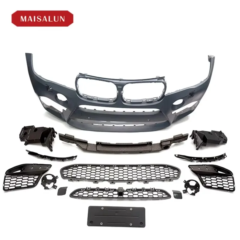 Zavz jiuzhou auto x6m estilo facelift corpo de plástico kit para x6 f16 amortecedor dianteiro traseiro saias laterais para f16 x6 m corpo kit