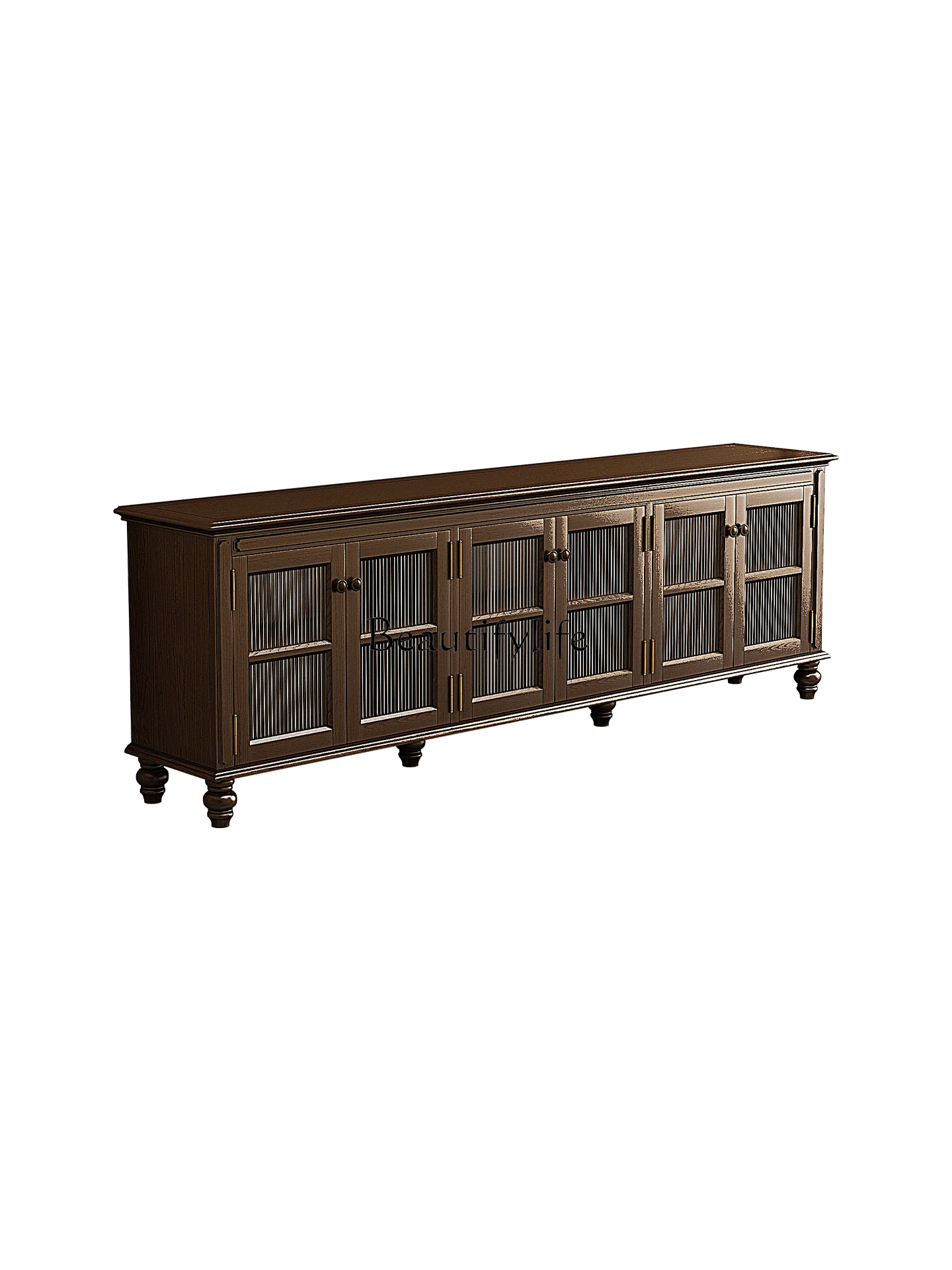 

American Retro Solid Wood TV Cabinet Storage Ash Wood Furniture