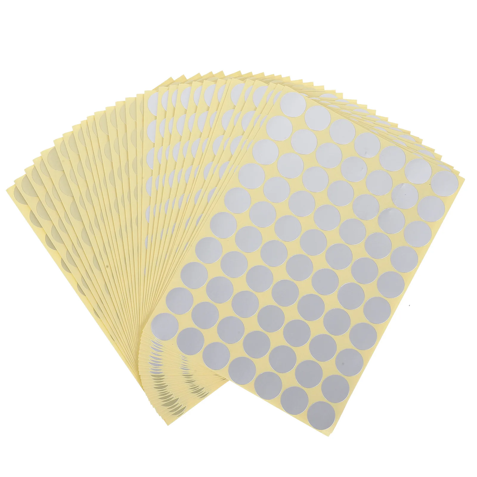 

30 Sheets Self Adhesive Colorful Dot Stickers 19mm Golden Silver for Office School Party Activities Price Tagging