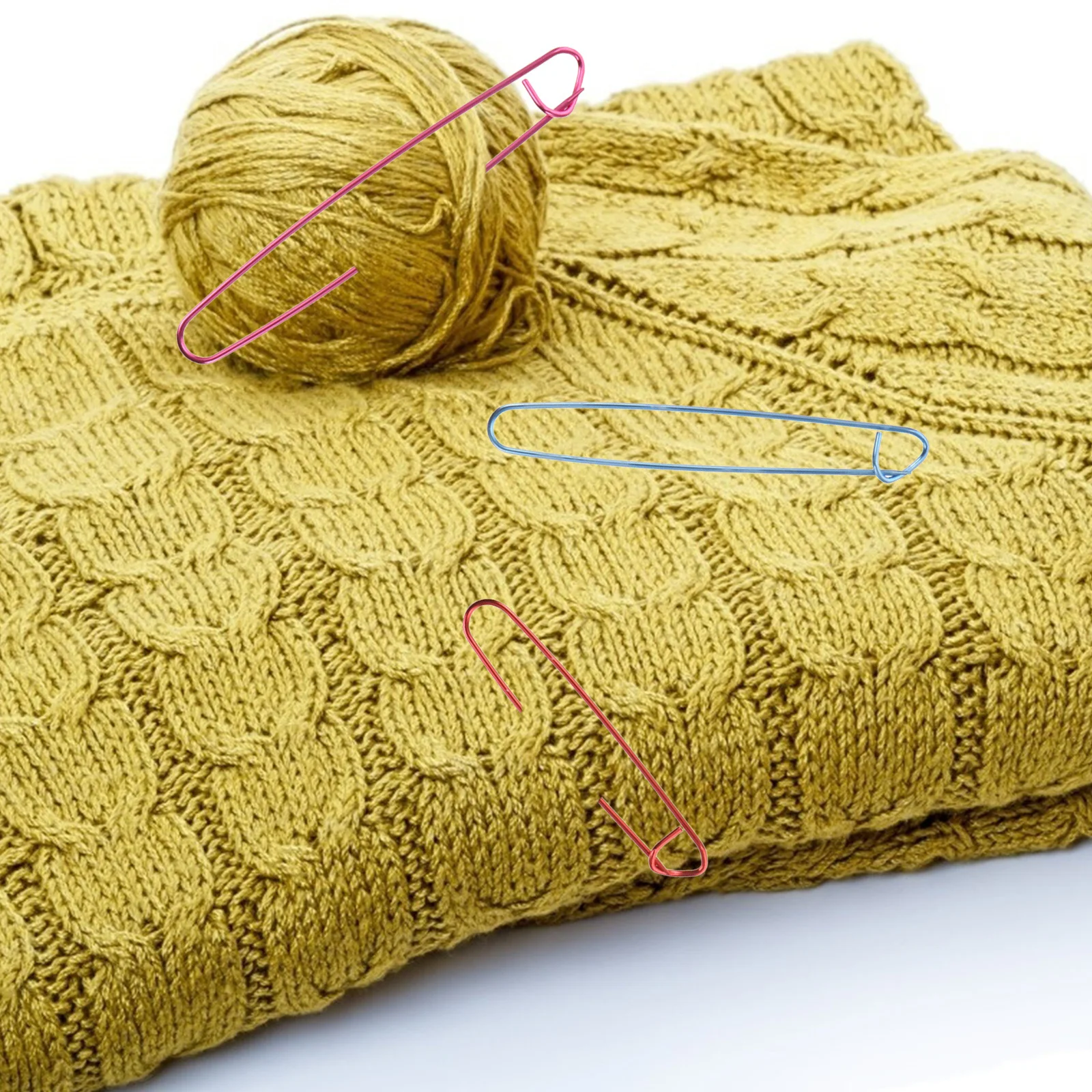 

10Pcs Alloy Mark Buckles Lightweight Secure Fastener for Knitting Crochet Yarn Stitch Holders DIY Knitted Accessories