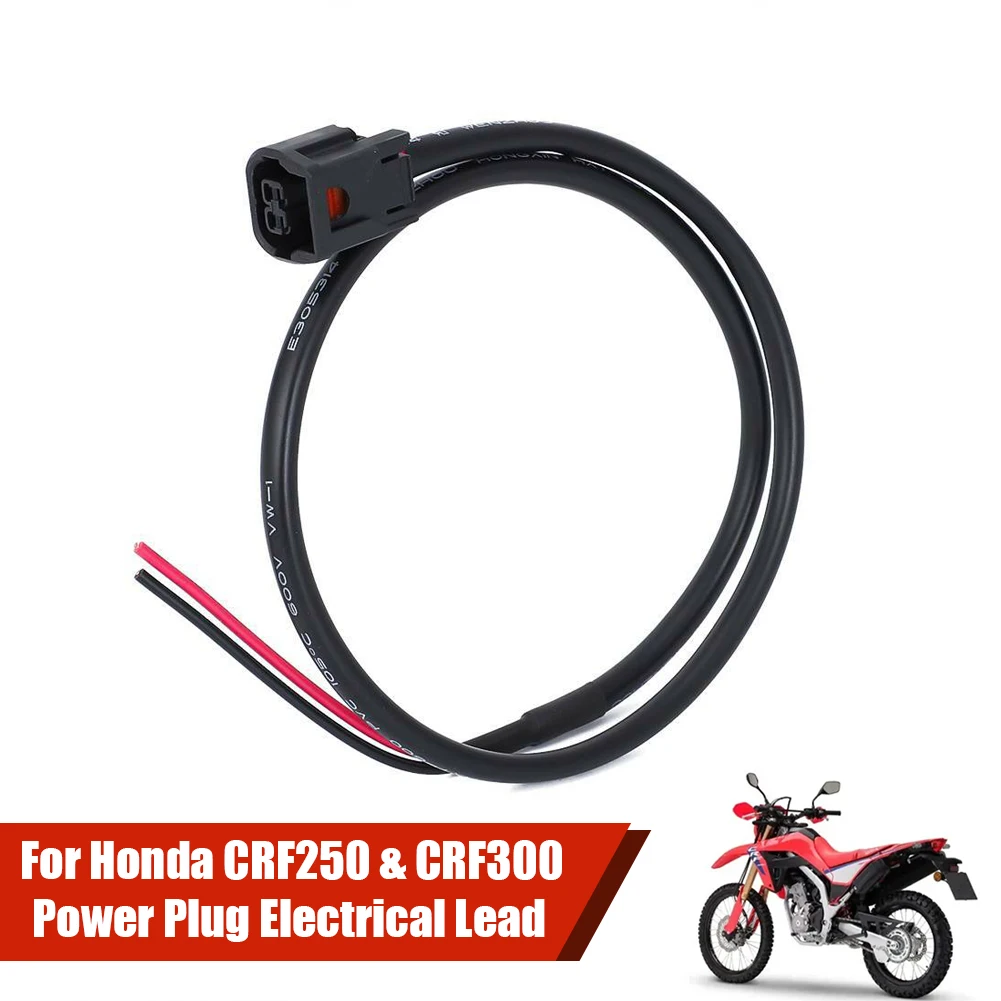 Newest For Honda CRF250L 2017-2022 12V Motorcycle Power Plug 600mm Insulated Wire Connector For CRF300L 2021-2024 LA Rally