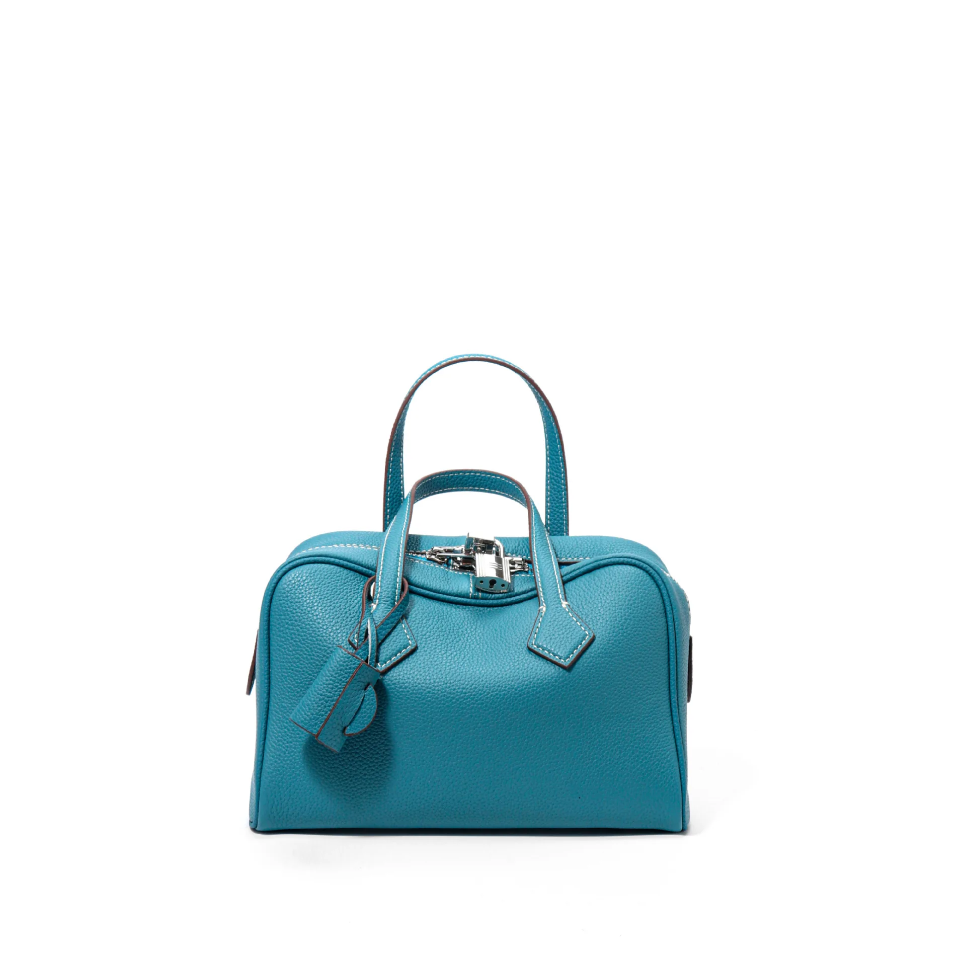

2025 Cowhide Victoria Bag Small New Boston Tote Bag Commuter Large Capacity Armpit Designer Luxury Bag