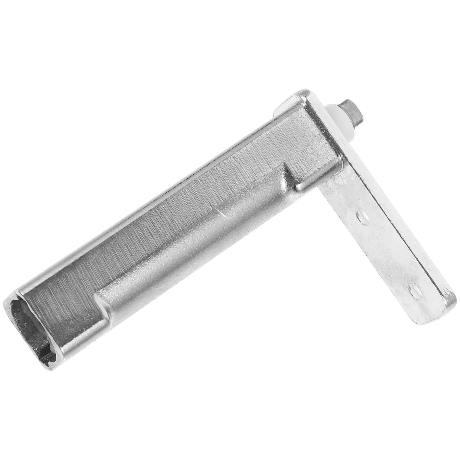 s Stainless Steel Freezer Door Hinge Auto Closing Refrigerator Hardware Adjustable Latch for Room Silver Easy Install