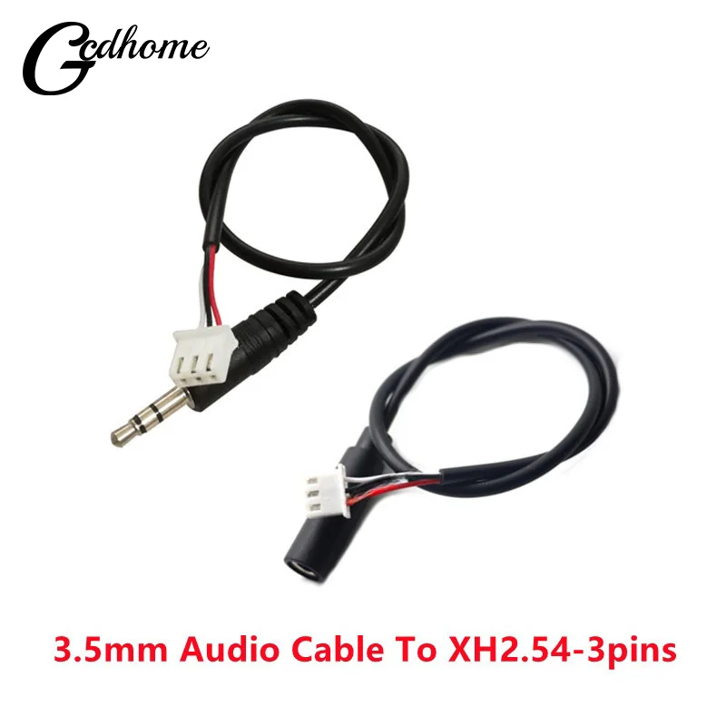 Jack 3.5mm AUX Audio Cable To XH2.54 3p Terminal Male To Male Female 3 Core Stereo Audio Cable Amplifier Extended Line