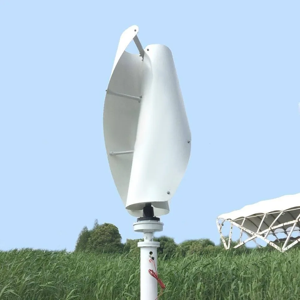10KW 15KW 20KW Vertical Spiral Wind Turbine Generator System Hybrid Solar Wind Power Energy