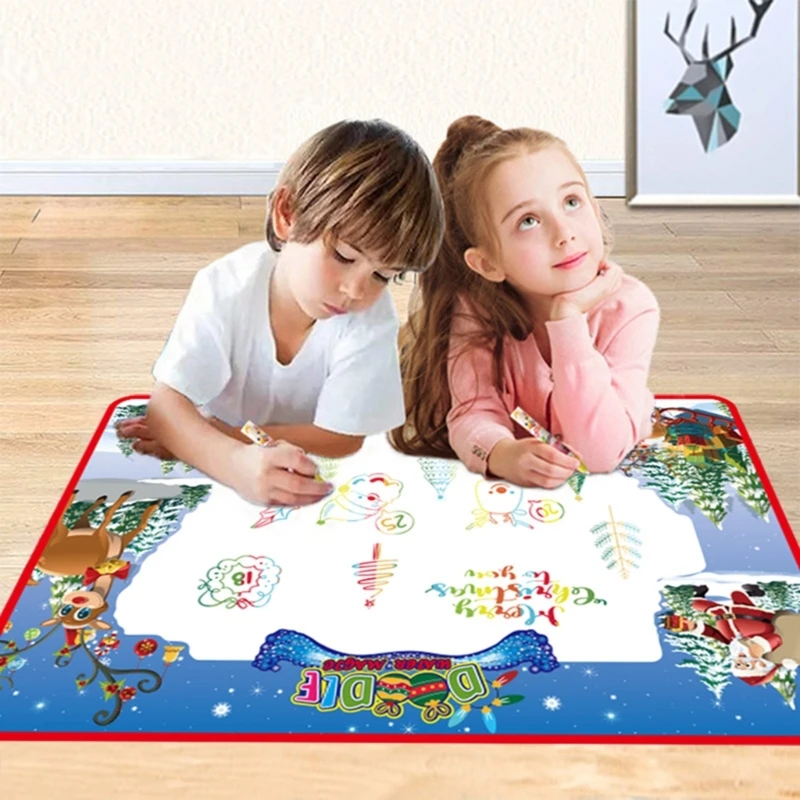 16FB Water Drawing Mat Learing Toy for Aged 3 Toddler, Kid Painting Writing Mat Water Painting Board Educational Toy