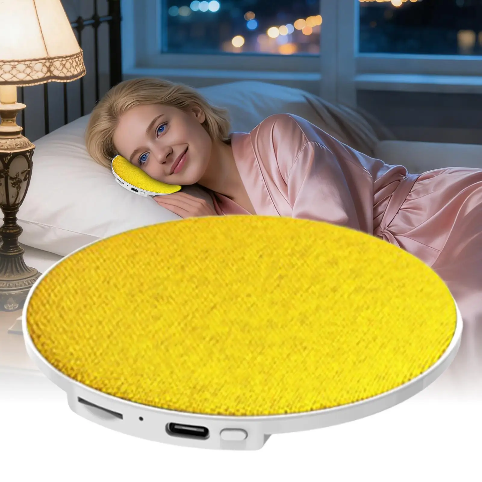 Mini Altavoz Bluetooth 5.4 para Debajo de la Almohada, Sonido Dinámico de Alta Fidelidad, Reproductor de Música Inalámbrico, Equipo de Sonido para Dormir en Casa, para la Mesita de Noche