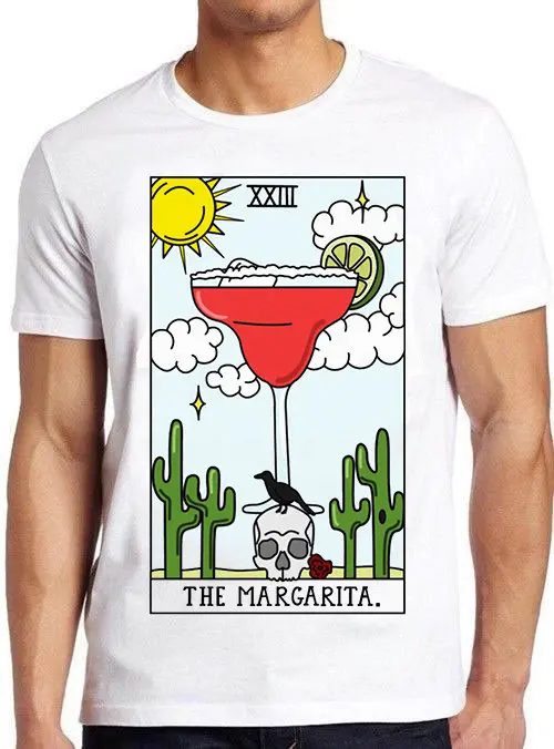 Margarita Tarot Reading Future Card Meme Gamer Funny Art Design Retro Cult Movie Music Top Cool T Shirt 1046