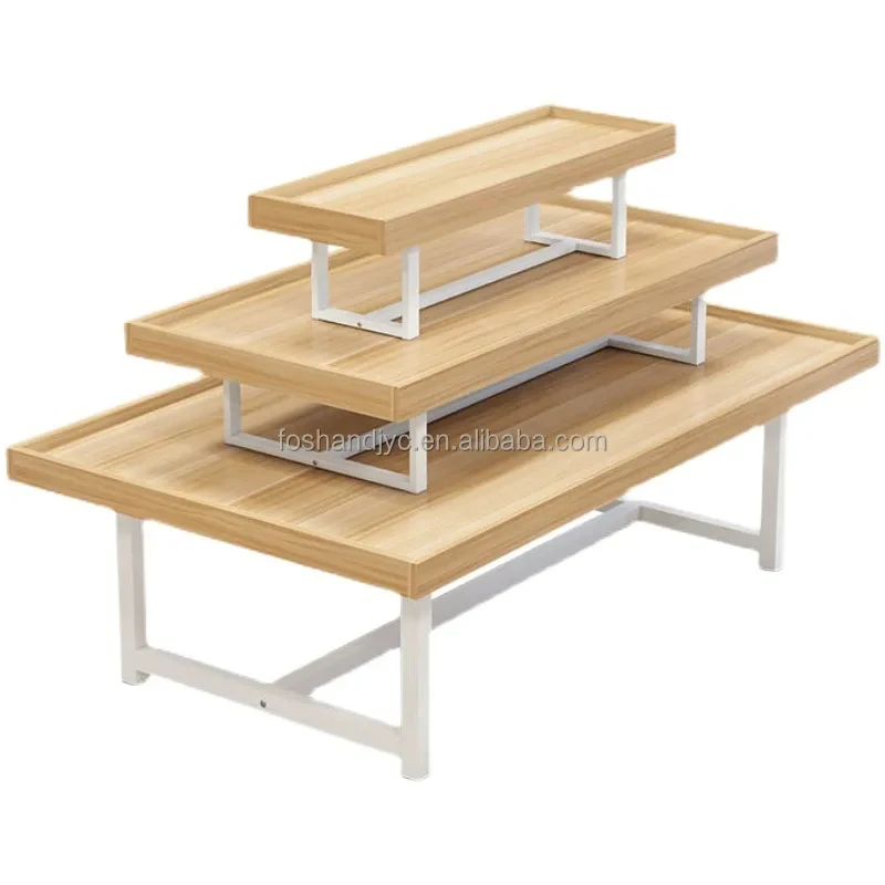 

Customize.Standing Miniso Wood Shoe Rack Furniture Shops Retail Store Display Rack Shelf