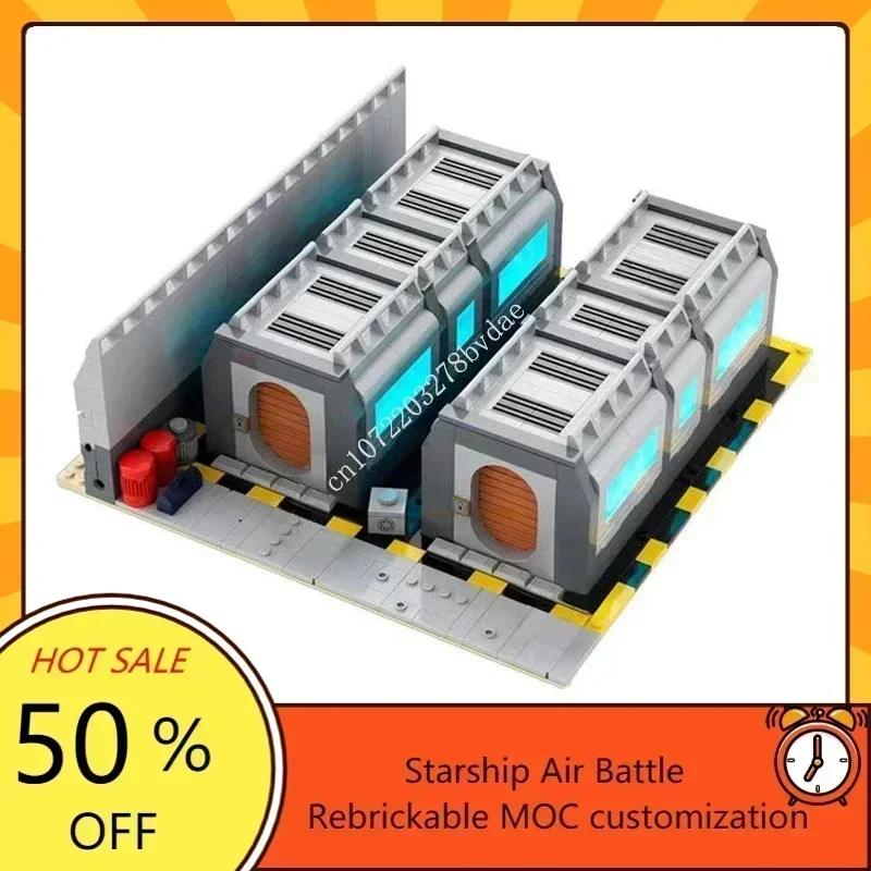 

695PCS MOC Space Battle Series Imperial Base #4 Barracks Custom Model Puzzle Educational Technology Creative Assembly Toy Gift