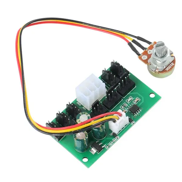1 шт., контроллер скорости вентилятора для компьютера, DC12 в