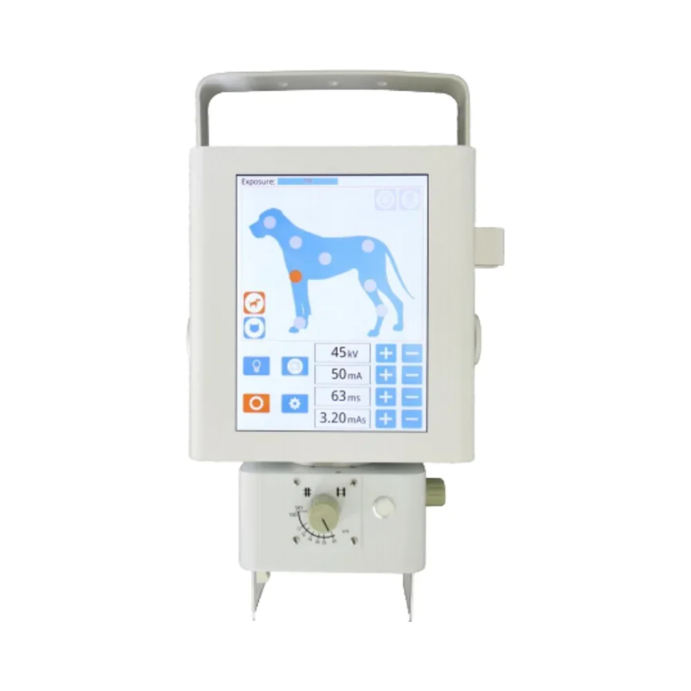 Portable veterinary x-ray machine touch screen metal windproof reusable device for animal hospital x-ray monitoring equipment