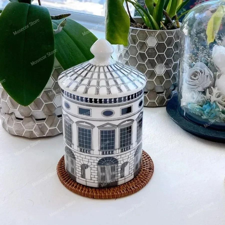 Toples Keramik Seni Arsitektur - Black Tin Candle ulasan dan harga