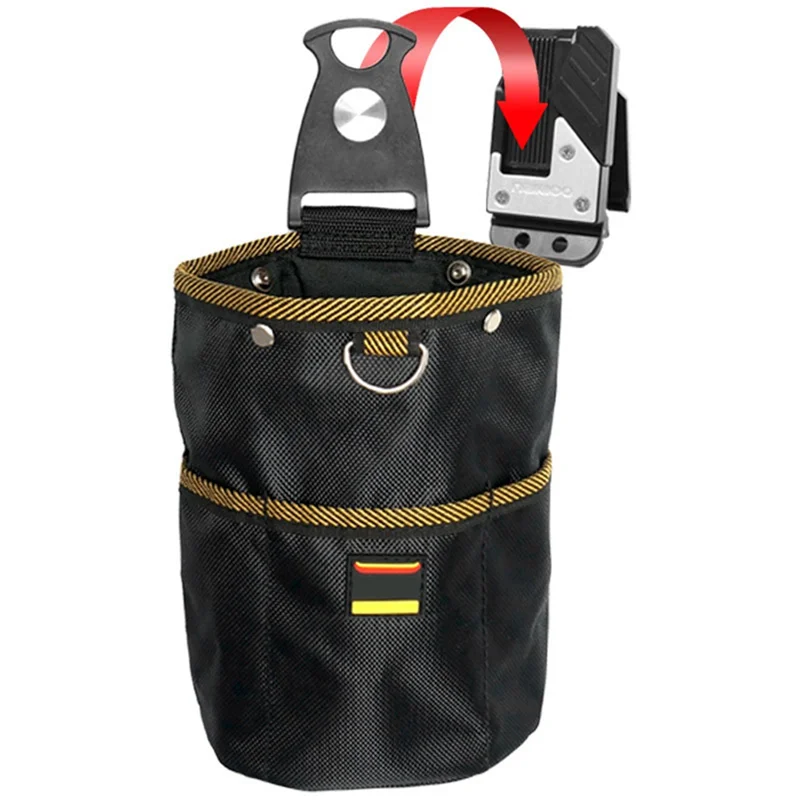 WORTHOWN-Rotatable Quick-Hanging Nail Tool Bag Tool Organizer Belt Pou Forwoodworking Electrician