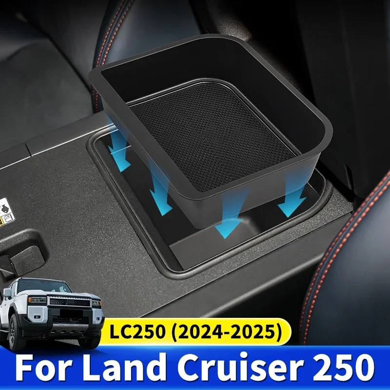 

For 2024 Toyota Land Cruiser 250 Prado Lc250 Upgrade Interior Decoration Accessories Armrest box storage box compartment tray