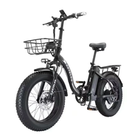 Electric bike KETELES KF9 48V35AH Lithium Battery Electric Bicycle 1000W Motor 20 Inch Fat Tire Folding Mountain off-road E-bike