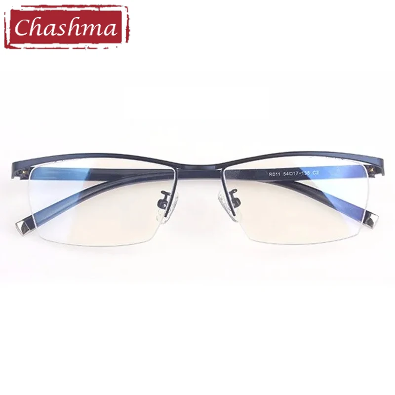 

Chashma Progressive Glasses Frame Quality Eye Glasses Frame Semi Rimmed Men Optical Glasses Spectacle for Prescription Lenses