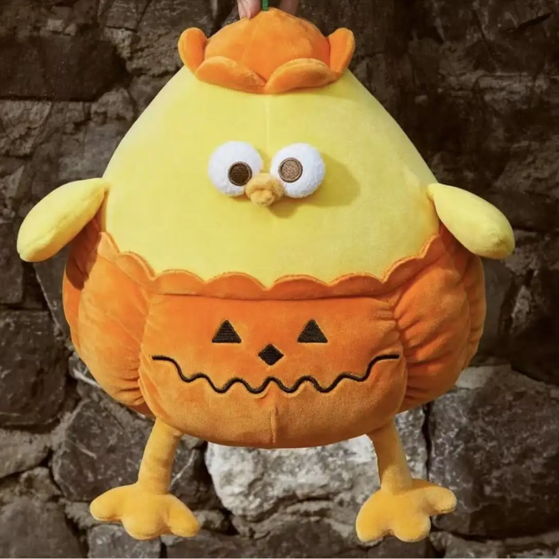 The Latest Funny Halloween Pumpkin Chicken Stuffed Plush Toys, Figurines, Cartoon Anime Cute Friends Gifts, Interesting Dolls