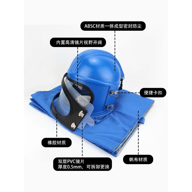 Air Conditioned Sandblasting Helmet Suit Activated Carbon Filter Temperature Control Regulator