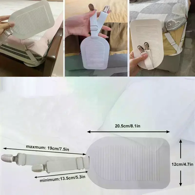 Bed Sheet Clips Adjustable Bed Sheet Holder Straps Elastic Fitted Bedding Clips Fasteners For Home Hotel