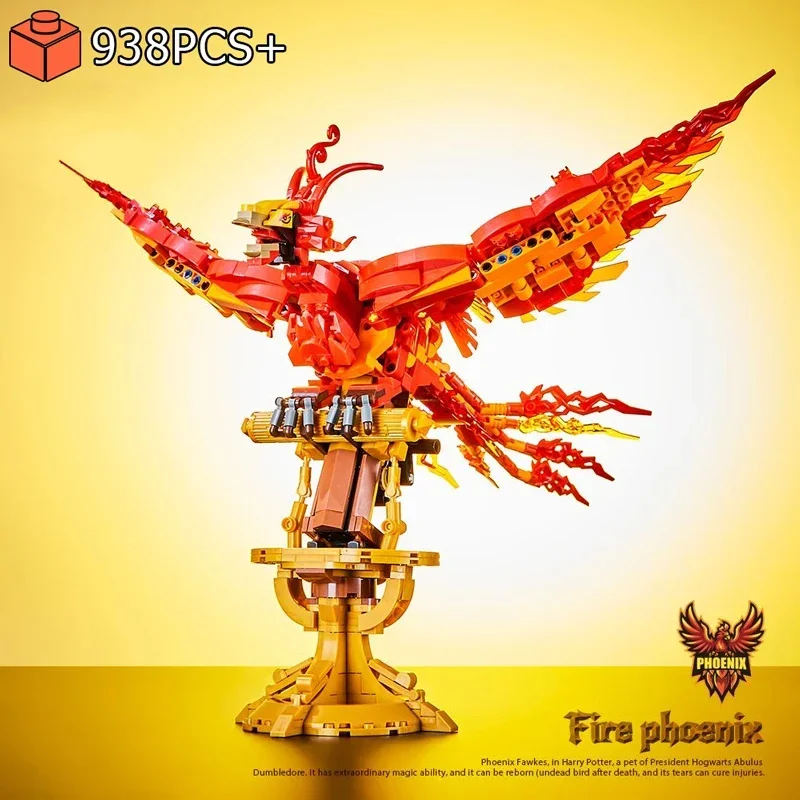

Creative Fire Phoenix Animal Brick Construction - STEM Learning Toy Assembly & Kids Gift Idea