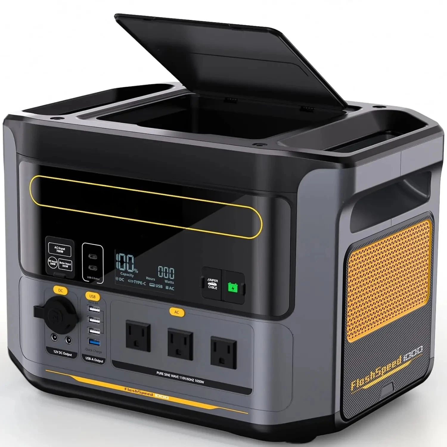 FlashSpeed 1000 Portable Power Station, 828Wh LiFePO4,1000W output | Expandable to 2376Wh, 1H fast charge (0-80%),, Customized