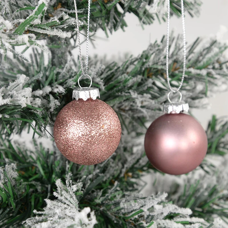 50/100pcs Round Christmas Balls Caps Xmas Ball Hanging Ornaments Removable Metal Cap Christmas Tree Pendants Home Decor New Year