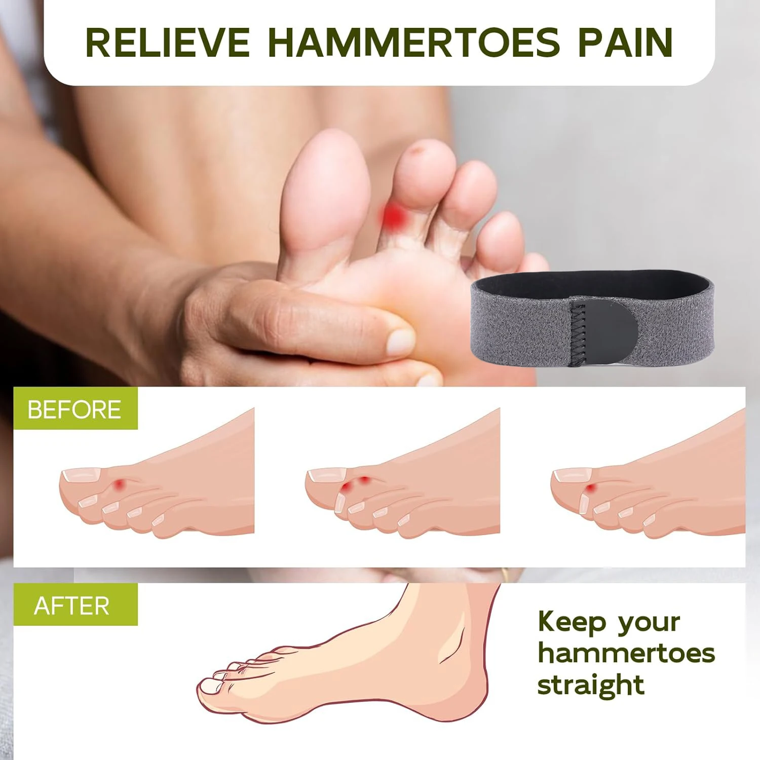 5Pcs/Set Hammer Toe…