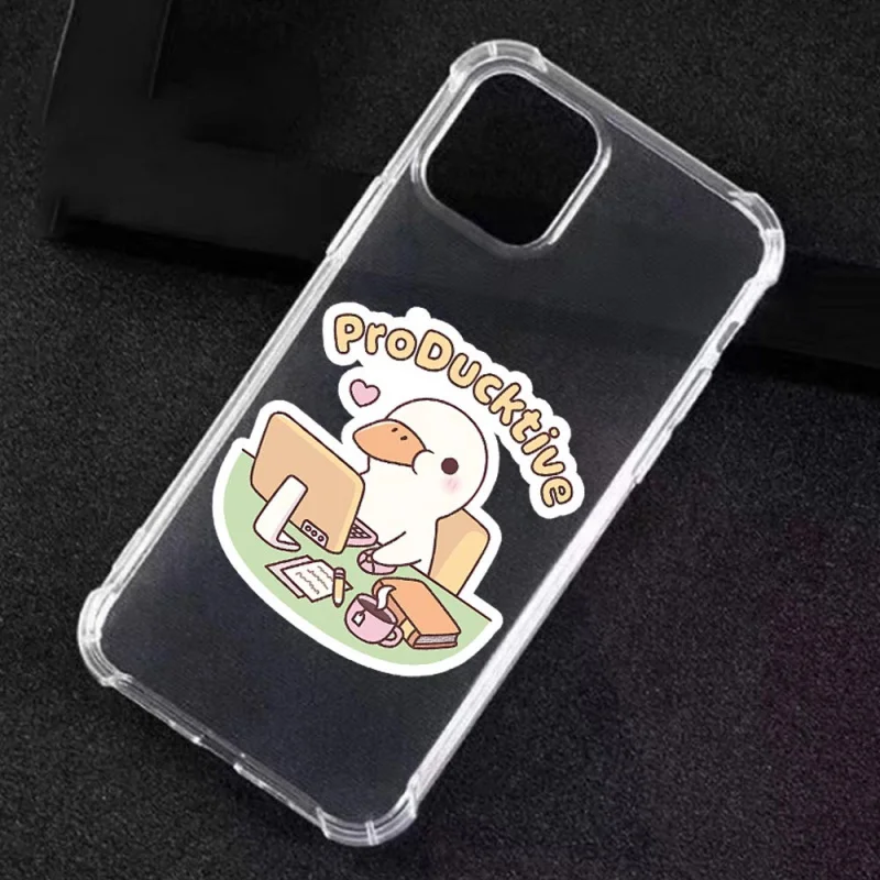 ProDutive Funny Duck Vinyl Sticker——Suitable for laptops、Water Bottle、Diary and workspace