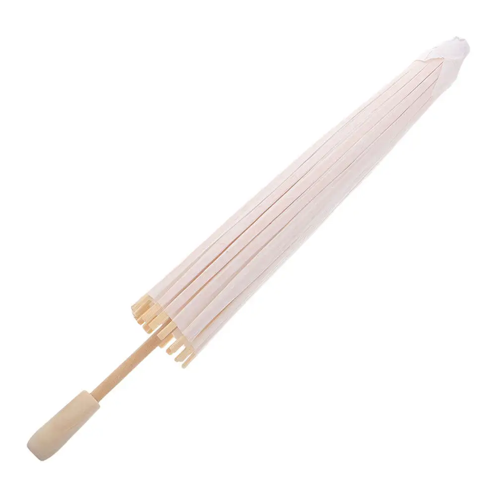 Traditional Chinese Japanese Oil Paper Umbrella Blank Canvas for DIY Painting Wedding Party Home Decoration Vintage Aesthetic