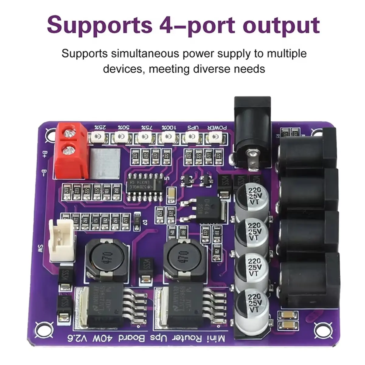 AA19 New CA-403S 40W Mini Router UPS Borad DC 12.6V to 13.0V Step-Up Down Board Buck Converter Power Supply