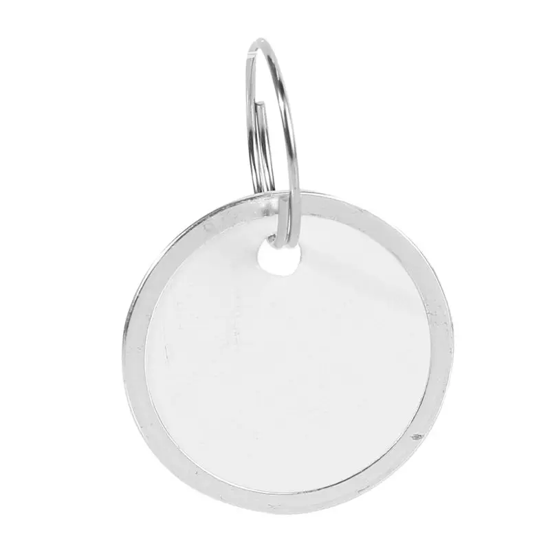 Metal Rim Tags Key Tags Round Paper Tags With Metal Rings White Label For Car Keys And Door Keys (1000)-Y18A