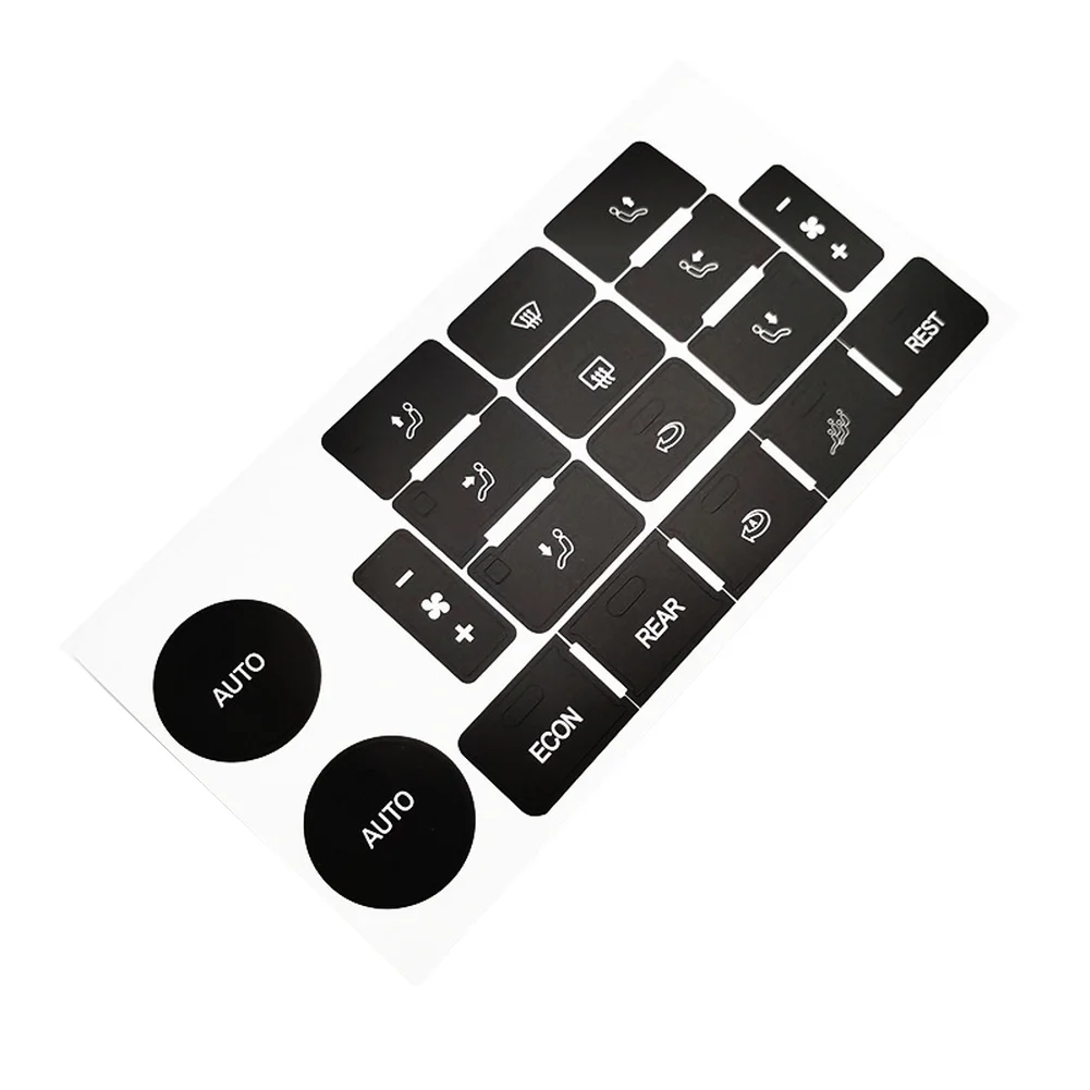 Panel Sticker AC Climate Decal Reflective Lettering Illumination Reduced Light Penetration For Touareg 2004-2009