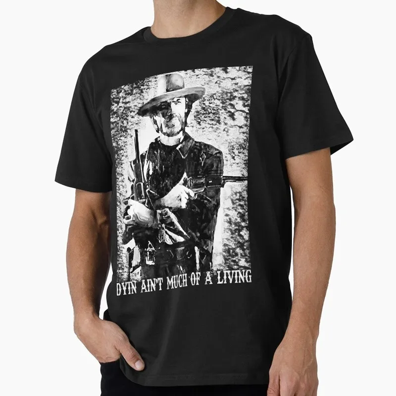 For a Few Dollars More Graphic T-shirt Clint Eastwood Sergio Leone Spaghetti Western Vintage Cowboy Bounty Hunter Print Gift Tee