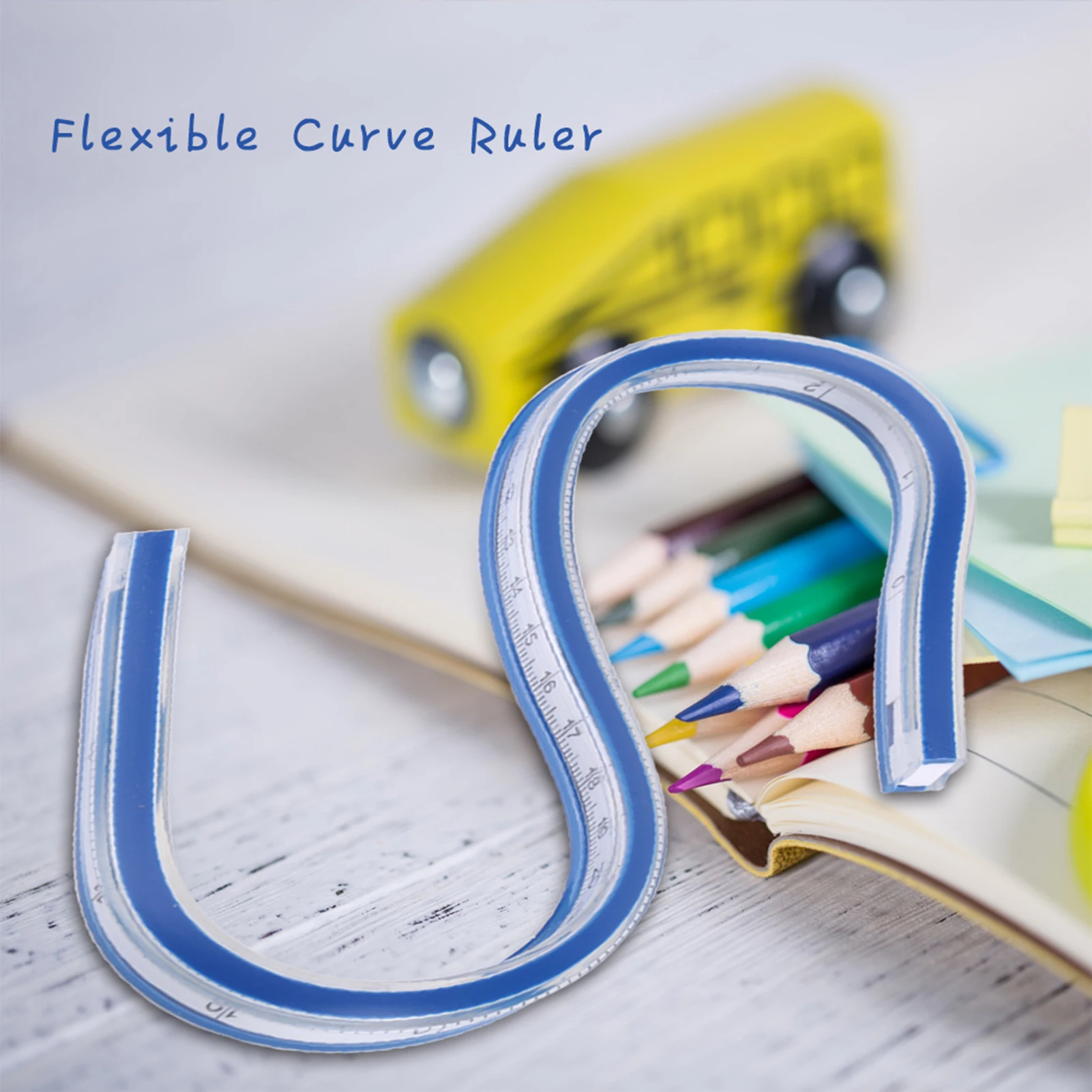 1 pcs Flexible Curve Ruler Drafting Drawing Tool Serpentine Plastic School office supplies 30cm 60cm