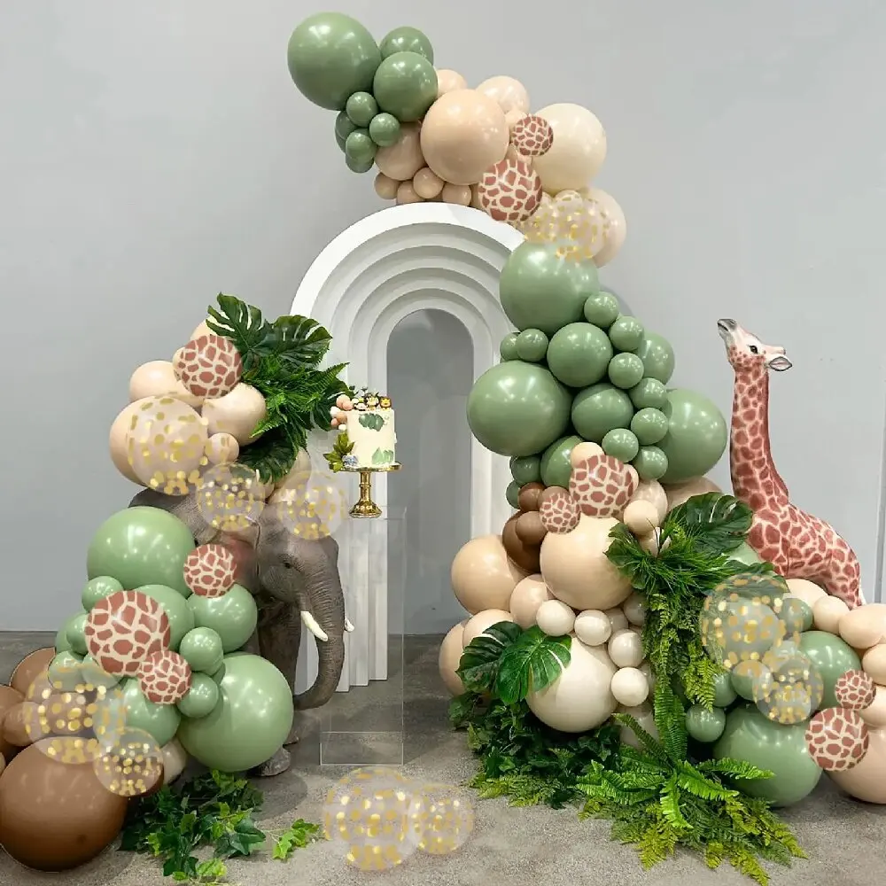 Jungle Animal Themed Latex Balloons Set for Parties 4