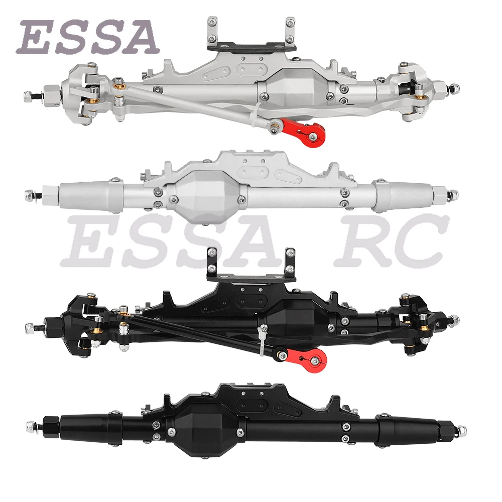 CNC Diamond-Shaped Aluminum Complete Front and Rear Axle for 1/10 RC Crawler Rock Racer Axial Wraith 90018 RR10 Upgrade Parts