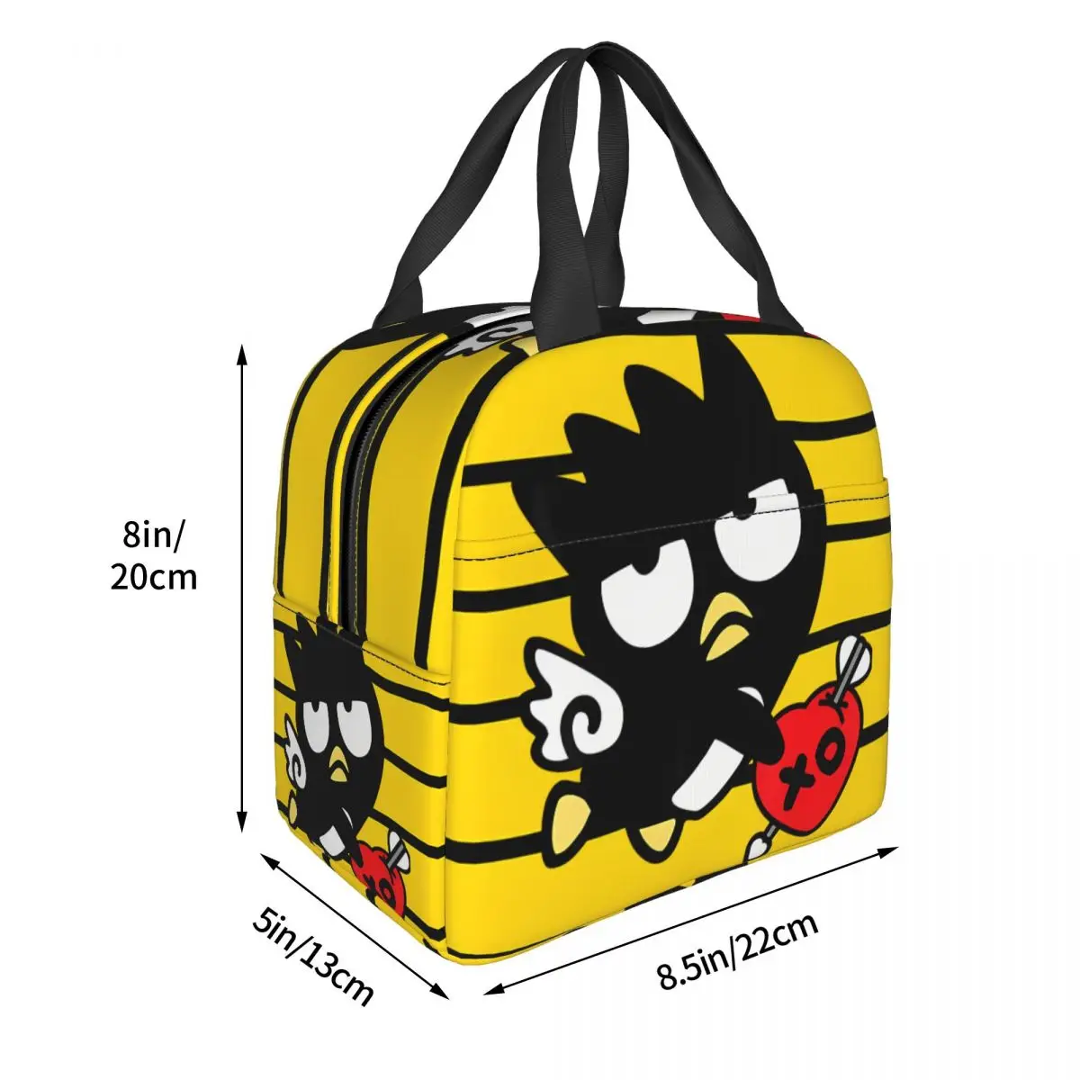 صندوق بينتو للسفر سانريو للمراهق ، حقيبة يد بسعة كبيرة ، Badtz Maru ، تصميم جديد