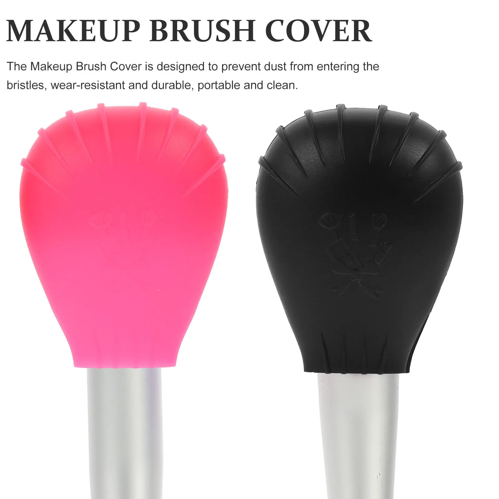 6 قطع من أغطية فرش المكياج من السيليكون، أكمام واقية قابلة لإعادة الاستخدام، أغطية تخزين فرشاة السفر، أغطية تخزين المكياج