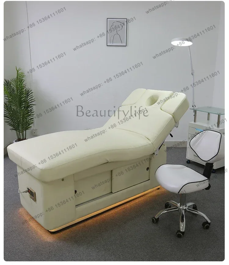 Factory Direct Electric beauty massage lifting physiotherapy latex bed, constant temperature heating, special for beauty salons