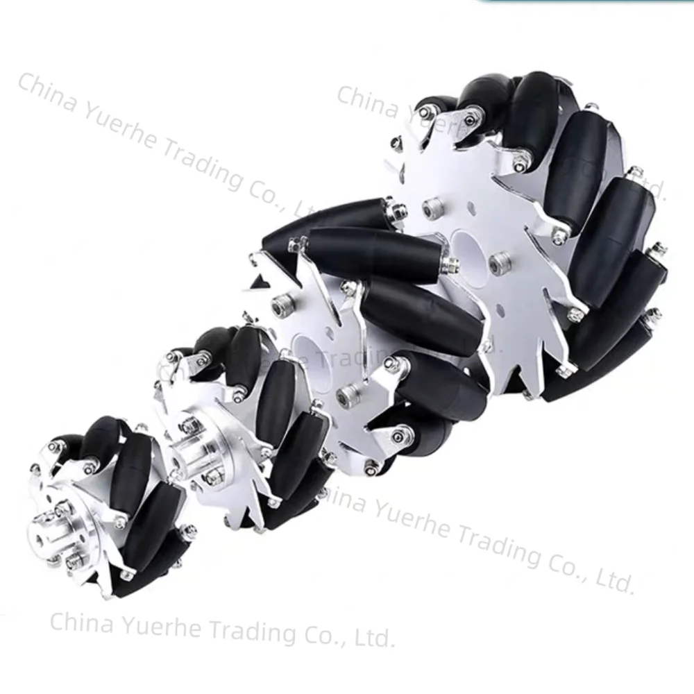 

4 колеса/комплект, 100 мм, Omni, металлическое колесо Mecanum, всенаправленное интеллектуальное устройство «сделай сам», с муфтой