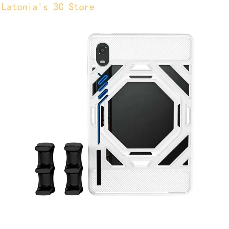 Gaming Tablet Cover with Rear Cutout and Detachable Hand Grips X3UB