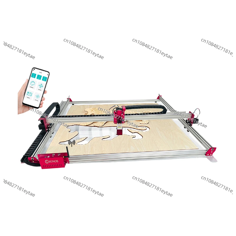 Laser and CNC engraving machine 100*100cm working area full metal laser and cnc router with APP remote control