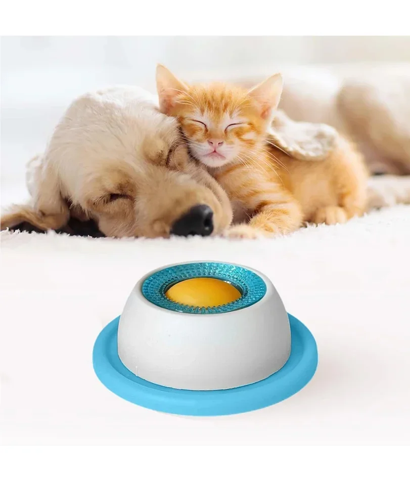 Dental Health Lick Mat for Dogs & Cats, Interactive Slow Feeder Licking Plate with Non-Slip Base, Pet Mental Enrichment Toy