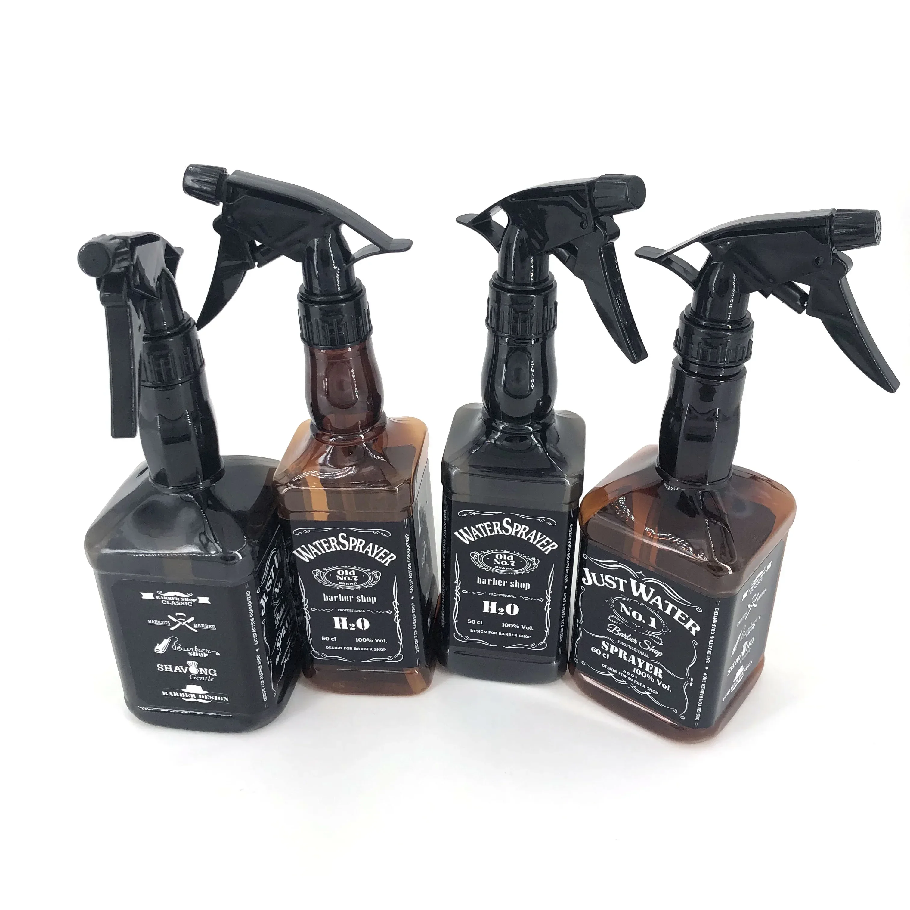 

500ML/650ML Hairdressing Spray Bottle Salon Barber Hair Tools Sprayer Retro Whiskey Oil Watering Can Sauce bottle