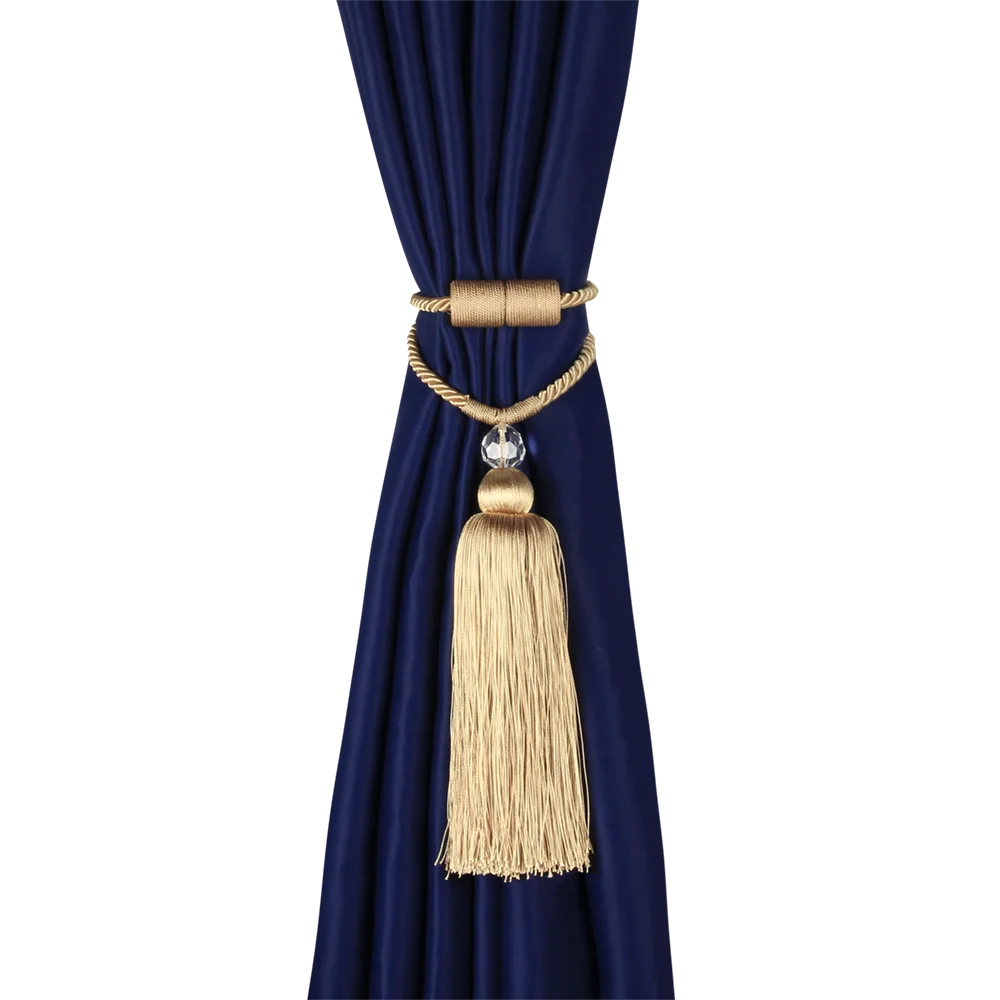 1Pc Magnetic Curtain Tieback Tassel Decorative Room Accessories Window Drapes Holdback Strap Curtain Clip Holder Buckle Rope